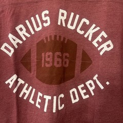 Darius Rucker Athletic Dept Shirt Mens Large 1966 Football Tee Live and Tell