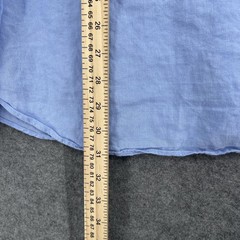 Ralph Lauren Button Down Shirt Mens XL Blue Linen Classic Fit Long Sleeve