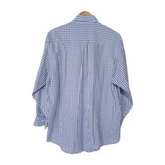 Brooks Brothers Button Up Shirt Men’s 16-2 Purple Plaid Long Sleeve Relaxed Fit
