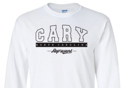 Cary North Carolina T-Shirt Long Sleeve Graphic tee