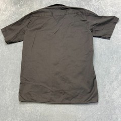 Dickies Utility Shirt Mens Medium Black Dual Chest Pockets Short Sleeve Workwear