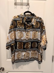 Baroque Gold by Drill Clothing Men’s: “Baroque Medusa” and “Greek Key” Size L