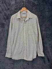 Alan Paine Shirt Mens XXL 2XL Beige Tattersall Check Country Hunting Shooting