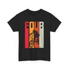 Cyclist T-Shirt | Bicycle Shirt | Retro Four BMX-Bicycle T-Shirt