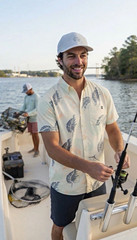 NWT HUK Brand Kona KC Button-up. Shirt Men’s Sz. Large Casual Fishing Wear