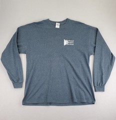 Gildan Shirt Mens XL Gray National Infusion Services Graphic Long Sleeve Thick