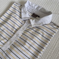 Men’s Ping Golf Polo Shirt Striped Black Yellow White Size XL Sensorcool