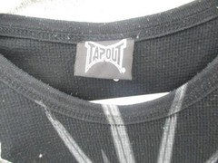 NWOT Vintage Tapout Shirt Mens XL Black Thermal Long Sleeve Skull Graphic MMA