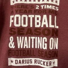 Darius Rucker Athletic Dept Shirt Mens Large 1966 Football Tee Live and Tell