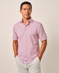 johnnie-O Short Sleeve Hangin’ Out Knit Button Down Shirt – Caspian