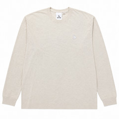OVO Oatmeal Heather Essentials Owl Longsleeve Shirt – 2XL – New