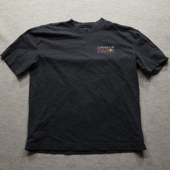 Hollister Red Bull Racing T-Shirt Large Boxy Fit Modern F1 Graphic Tee Black