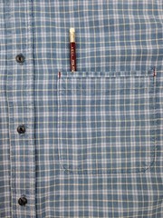 Vintage GAP Y2K Men’s 100% Cotton Button-Down Shirt Blue Plaid Medium