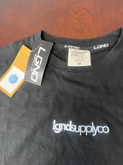 LGND Supply Co Graphic Black Tee T-Shirt Men’s Size M Casual
