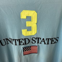 Vtg Y2K Ralph Lauren Polo Chief Keef USA Flag Preppy Shirt * See Description *