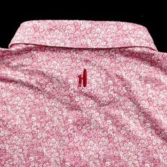Johnnie O Performance Golf Floral Wildflower Print Polo Shirt Red XL