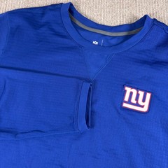 Nike NFL On Field New York Giants Blue Long Sleeve Performance Shirt Mens XL