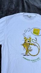 vtg MARSUPILAMI 90s 1990 Brussels Belgium Gymnastics World Cup Cartoon Tee Shirt