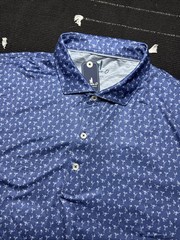 JOHNNIE O Men’s Featherweight Performance Polo (Pin Up) Lake Size XL NWT $110