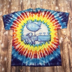 VINTAGE WOODSTOCK 99 ROME N.Y TIE DYE TSHIRT SIZE LARGE