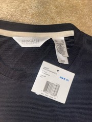 NEW WITH TAGS Concepts By Claiborne Men’s XL black Shirt Imported Fabric