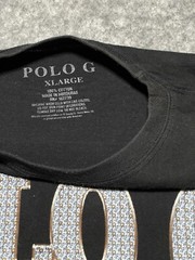 POLO G Black American Rap Artist Shirt Hall Of Fame XL Iced Out Faded Music Tour