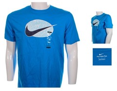 Nike Men’s Sportswear T-Shirt “12 Month Swoosh Sp24” Photo Blue Size Medium New