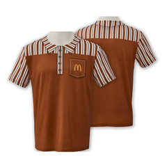 McDonald’s Retro Vintage Style Uniform T-Shirt- XL Size Tee – NEW