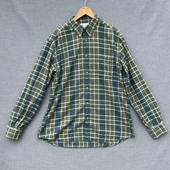 Beretta Shirt Mens XL Green Plaid Firearms Button Down Bird Hunting Outdoor