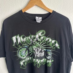 Vintage west coast choppers black biker flames WCC choppers shirt