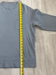 VAN HEUSEN Men’s Heavyweight Light Blue Long Sleeve Pocket Reg Fit Size M