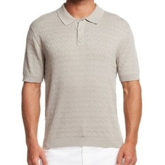 WP Weatherproof Men’s Staggered Rib Short Sleeve Polo Color Khaki Size XXL
