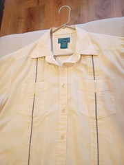 Tropicool Shirt Cuban Guayabera Sz LG-TL Cigar Button Up 4 Pocket Shirt