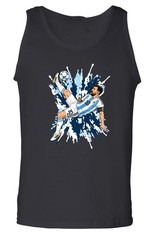 Lionel Messi Argentina Spray Paint Tank Top Shirt T-Shirt