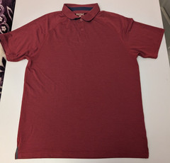 RHONE Delta Pique Polo Shirt Mens Medium M Maroon Red Short Sleeve Golf Gym 2022