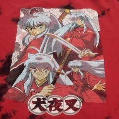 Inuyasha T-Shirt Tie-Dye Pattern Hypland Anime T