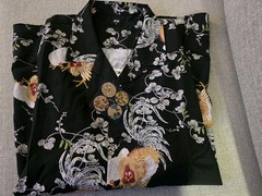 Uniqlo Chicken Pattern Short Sleeved Shirt Open Collar Sizes XS-XL