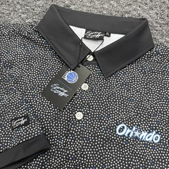 Sunday Swagger x Orlando Magic Polo Mens XL Black On Point Stars Performance NWT