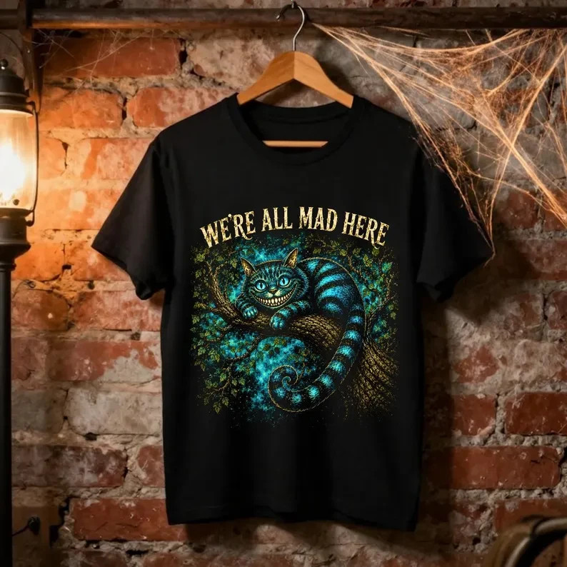 We’re All Mad Here Cheshire Cat T-Shirt | Alice in Wonderland shirt