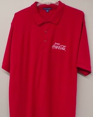 Enjoy Coca-Cola Logo Embroidered Mens Polo XS-6XL, LT-4XLT New