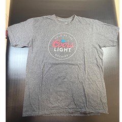 Tee Luv Coors Light Rockies Graphic T-Shirt Mens XL Charcoal Grey Beer Brew J7