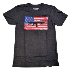 Men’s Graphic T-Shirt – Black Rifle Coffee Company American Flag AR Shirt Small