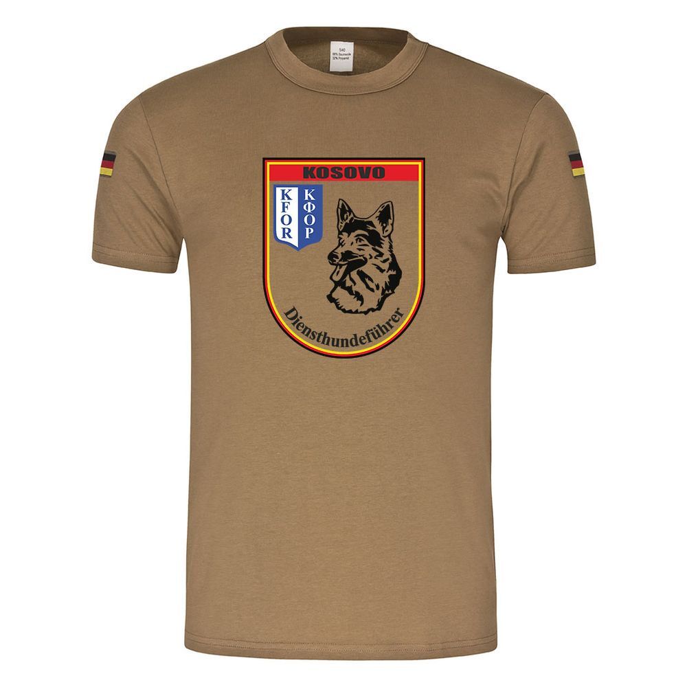 BW tropics service dog handler Kosovo KFOR dog handler tropical shirt #25951
