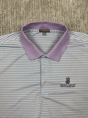 Ritz Carlton Orlando Peter Millar Summer Comfort Polo Shirt Mens 2XL Striped