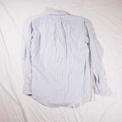 Beau Brummel Vintage Button Up Dress Shirt Stripe Pinstripe Made in USA Cotton