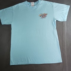 Gildan Ultra Cotton Men’s M Blue Back Porch Destin FL Graphic Logo Crew Tee