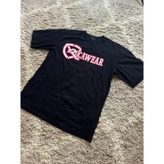 Rocawear Mens Graphic T-Shirt Black Red White Shield Logo Short Sleeve Size M