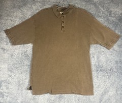 Tommy Bahama Short Sleeve Polo Men’s X-Large Brown Silk Blend Golf Walking Beach