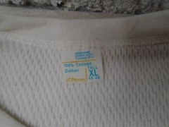 Vintage 70s JC Penny Waffle Knit Thermal Shirt XL 100% Combed Cotton Grunge *