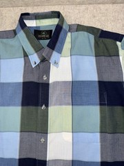 Redhead Men’s Size Lg Plaid Short Sleeve Button Up 90’s